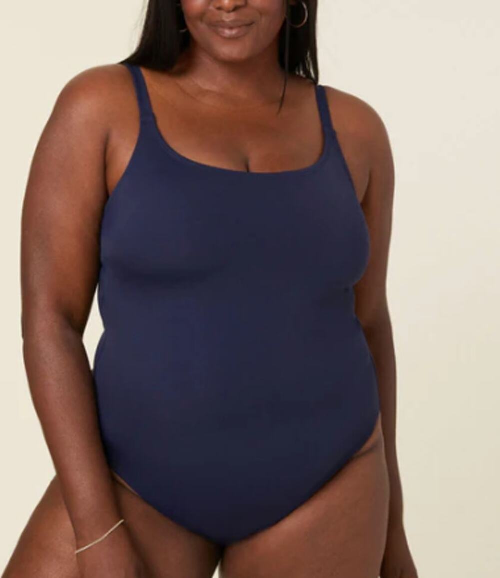 NWT Andie Women's The Amalfi One Piece Smooth Navy Blue Swimsuit Size 3XL